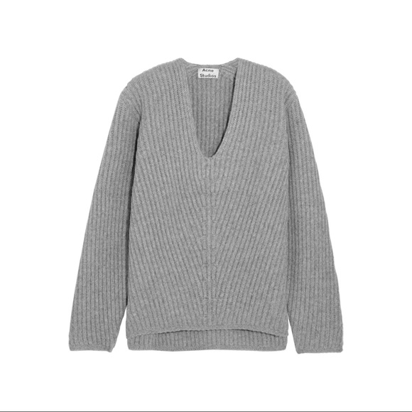 Acne Studios Light Grey Deborah Wool Sweater